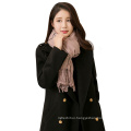 Hot selling women winter shawls and capes plaid pashmina scarf